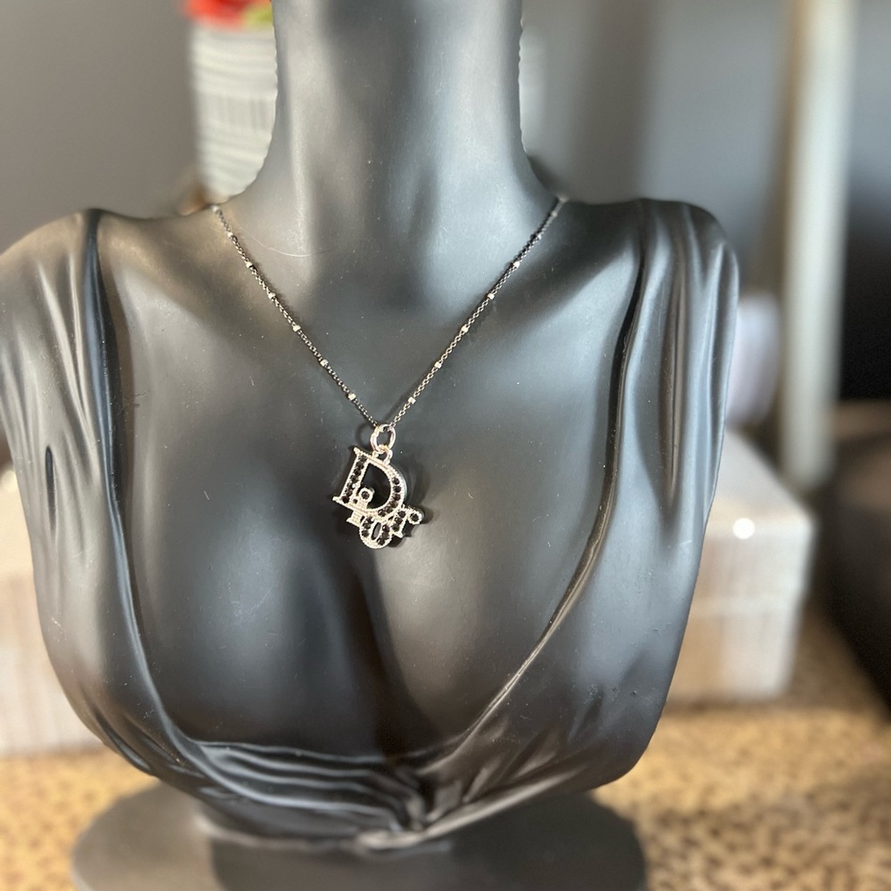 Authentic Silver Toned Zipper Pull Christian Dior… - image 1